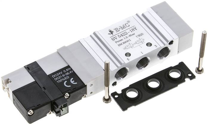 Magnetventil für S2V, 2x 3/2-Wege (NC/NC) Typ SV 5422-18Y