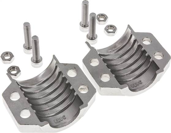 Klemmschalen 53 - 56mm, 1.4401, EN 14423 (DIN2826)