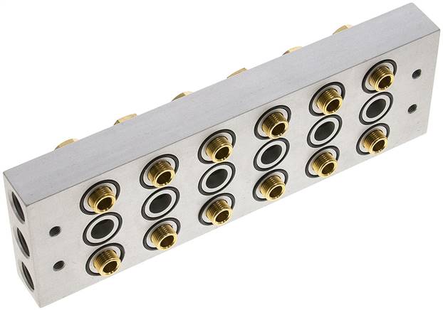 P-R-S-Leiste inkl. Hohlschrauben und Dichtungen für Ventilbaureihe M05 / P05 R 183/6