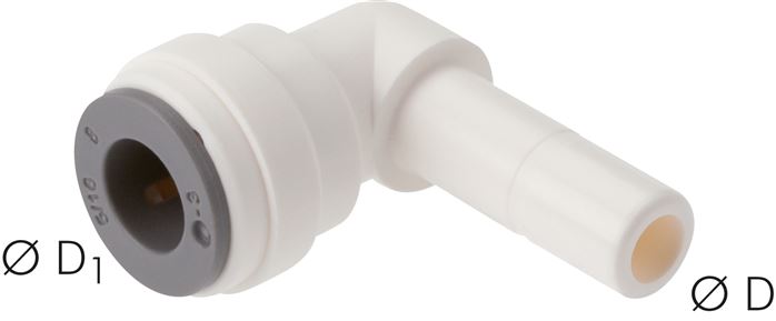 Winkel-Steckanschluss 3/8" (9,52 mm) Stecknippel-3/8" (9,52 mm) Schlauch, IQS-LE