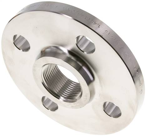 Gewindeflansch DN32-PN16 (DIN), Rp 1-1/4", DIN 2566, 1.4571