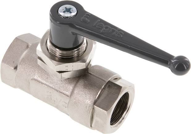 Messing-Kugelhahn, G 1/2", PN 20, Schalttafeleinbau