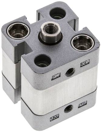 ISO 21287-Zylinder, doppeltw., Kolben 20mm, Hub 5mm, Kolbenstange mit IG