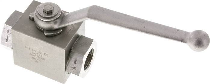 Hochdruck-Kugelhahn, Edelstahl, G 3/4", -0,999 bis 315bar