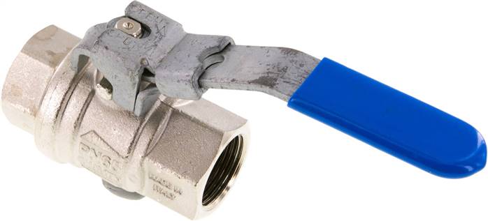 Messing-Kugelhahn, abschließbar, Rp 3/4", -0,98 bis 40 bar