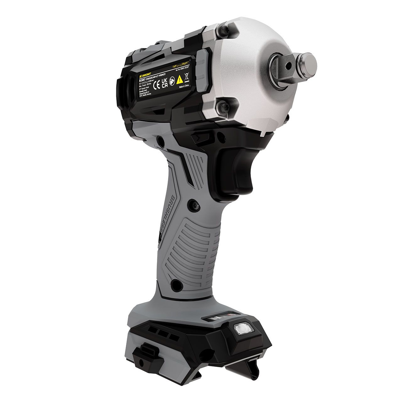 Rodcraft RC9067 Akku-Schlagschrauber "Mini eBeast", Vierkant 1/2 Zoll,  max. Lösemoment 500 Nm, LED-Licht, ohne Akku, ohne Ladegrät, im Karton