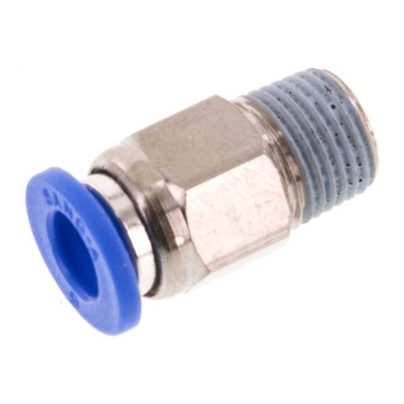 Connettore a innesto dritto R 1/8"-6mm, standard IQS