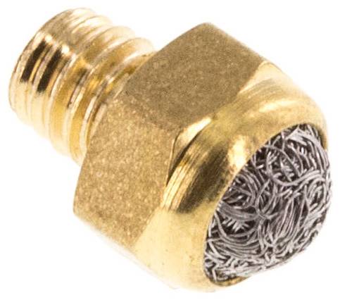 Schalldämpfer M 5, Drahtgewebe, Messing