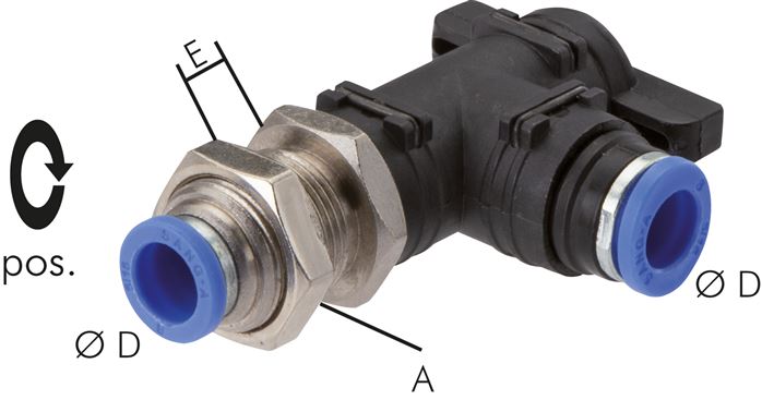 Schott-Winkel-Absperrhahn 8mm, IQS-Standard