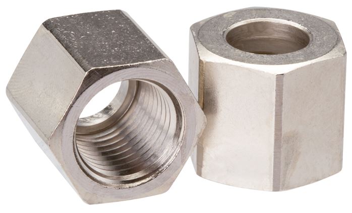 Tülle Messing vernickelt, G 3/8"-9 (3/8")mm, ohne Mutter