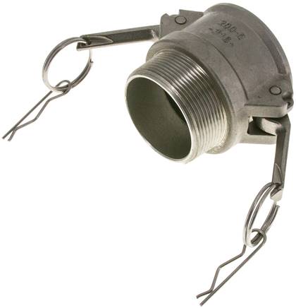 Kamlock-Kupplung (B) NPT 2"(AG), Edelstahl (1.4408)