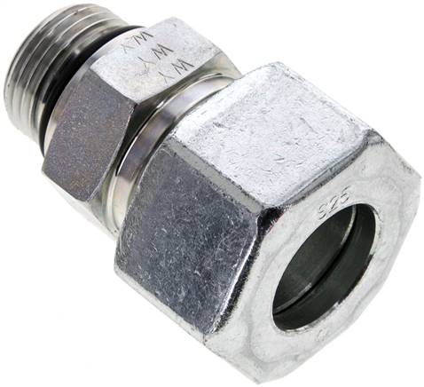 Gerade Schneidringverschr. UN 1-1/16"-12-25 S (M36x2), Stahl verzinkt
