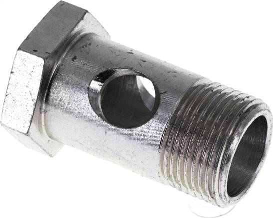 Hohlschraube 1-fach, M 22 x 1,5, Stahl verzinkt