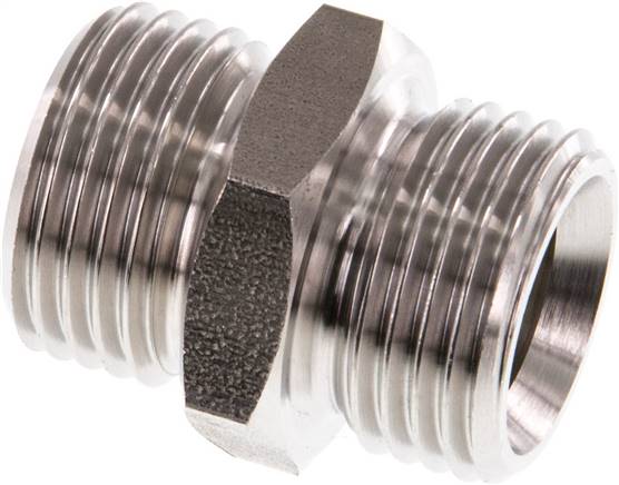 Doppelnippel G 1/2"-G 1/2", 1.4571