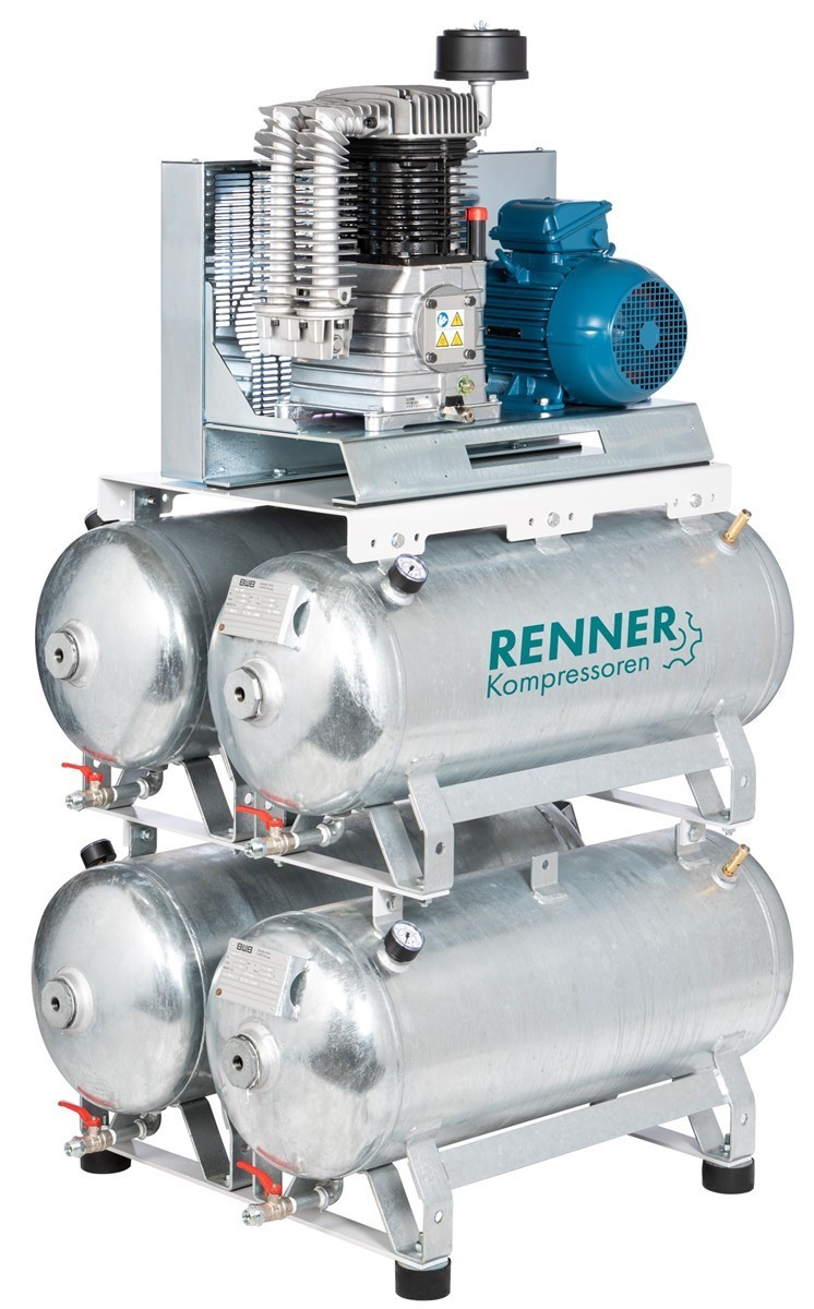 RENNER RIKO 960/4x90 Industrie-Kolbenkompressor 10 bar