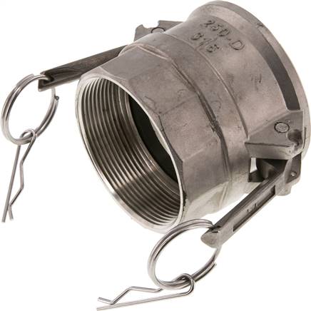 Kamlock-Kupplung (D) Rp 2-1/2"(IG), Edelstahl (1.4408)