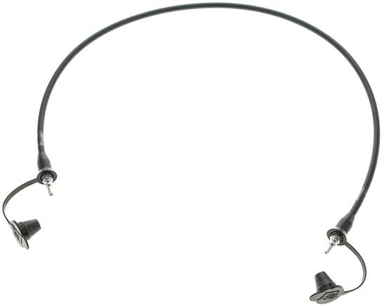 Messschlauch, 630mm, Steckanschluss - Steckanschluss