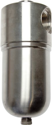 Filter, G 1/4", Edelstahl 1.4404, Kondensatablass manuell
