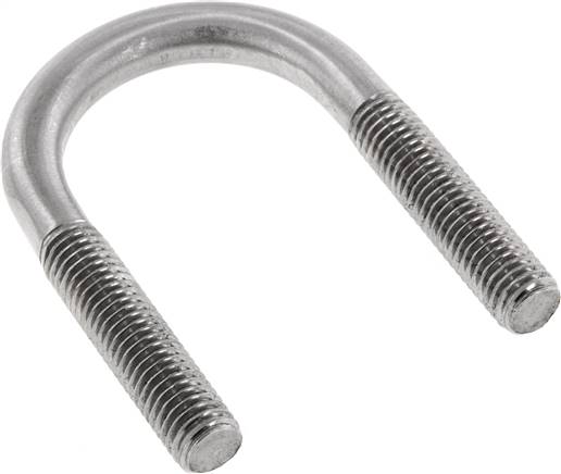 Rundstahlbügel, M 10, 30 - 33,7mm, 1.4301