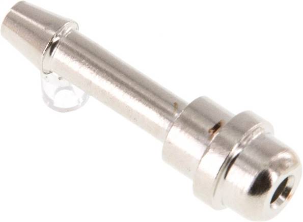 Tülle Messing vernickelt, G 1/8"-4mm, ohne Mutter