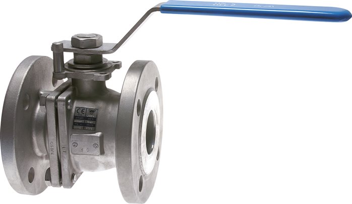 Flanschkugelhahn, Edelstahl, DN25-PN16 (DIN)