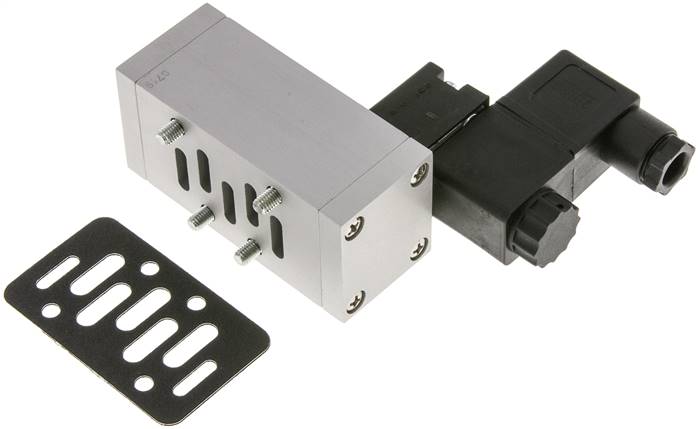 ISO-Ventil (Größe 1), 5/2-Wege Federrückstellung, 230 V AC