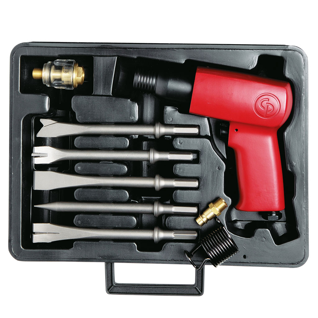 Chicago Pneumatic MEISSELHAMMER SET, Schaft Rund CP7111K
