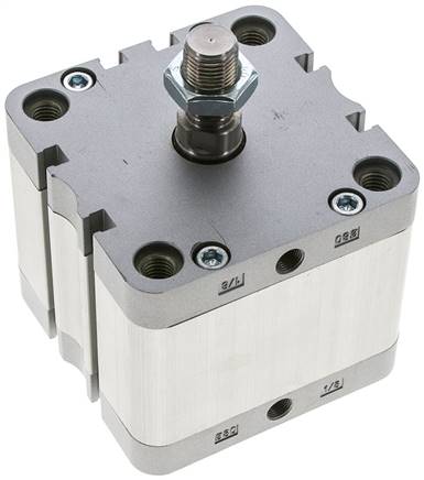 ISO 21287-Zylinder, doppeltw., Kolben 80mm, Hub 30mm, Kolbenstange AG