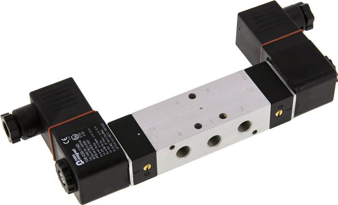 5/3-Wege Magnetventil, G 1/8", Mittelstellung geschlossen, 24 V= (ATEX), NW 6, Versorgung aus eigensicheren Stromkreisen