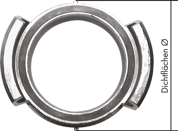 Guillemin-Kupplung G 3" (AG), Edelstahl, ohne Verriegelung