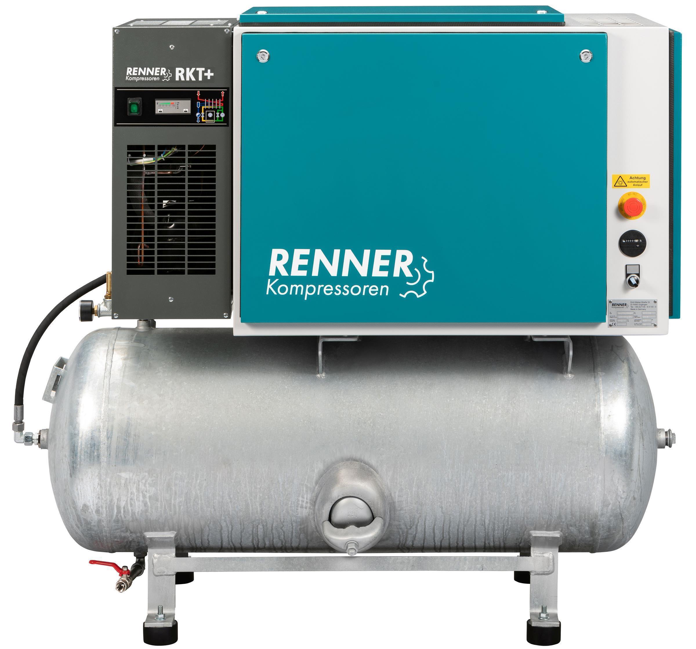 RENNER RIKO 960/250 S-KT Industrie-Kolbenkompressor 10 bar - verzinkter Behälter, Kältetrockner