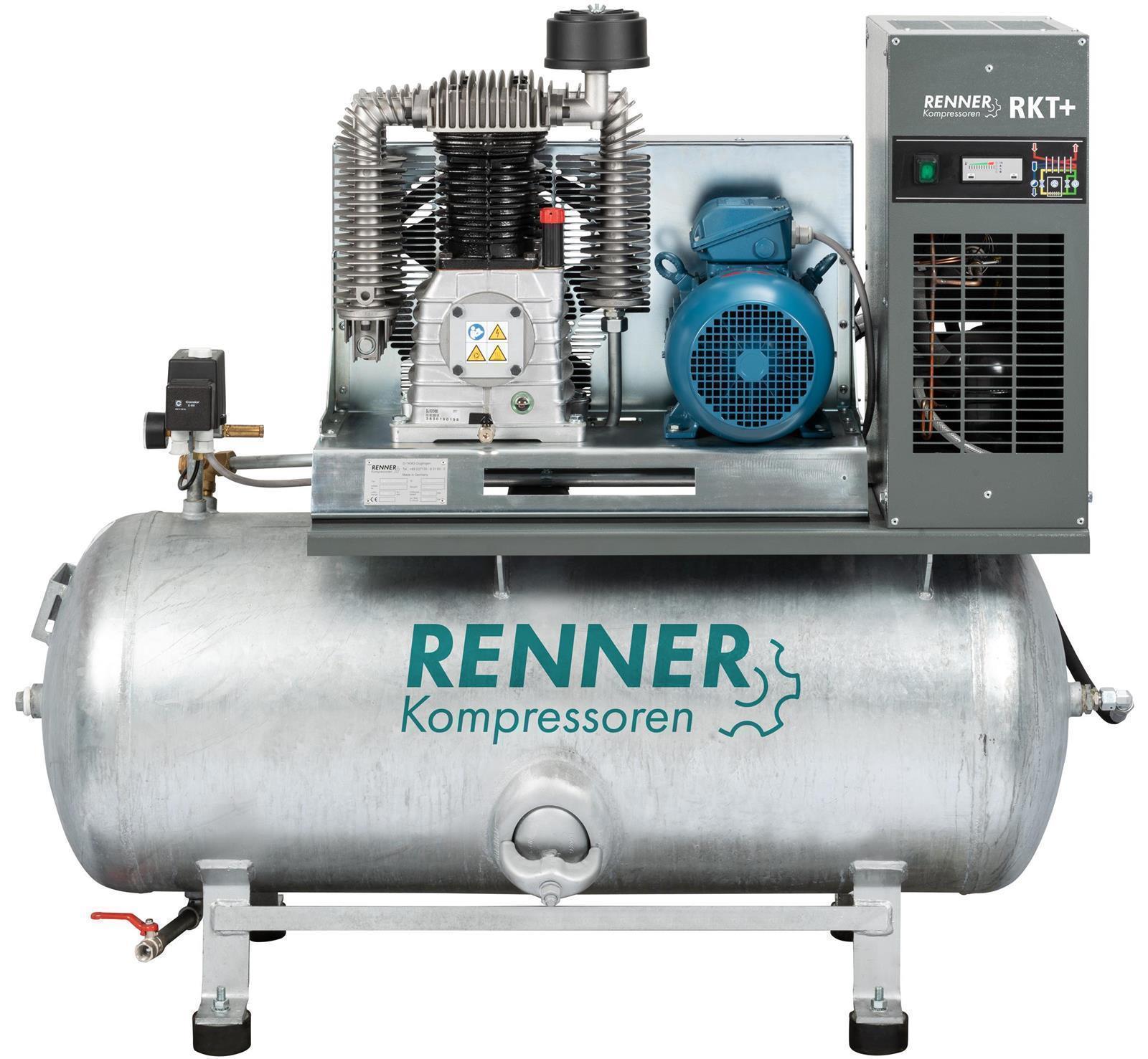 AUSSTELLER RENNER RIKO 960/250 KT · 740 l/min · 5,5 kW · Kolbenkompressor · 10 bar · Kältetrockner