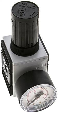 FUTURA Druckregler, G 1/4", 0,1 - 1bar, mit durchgehender Druckversorgung