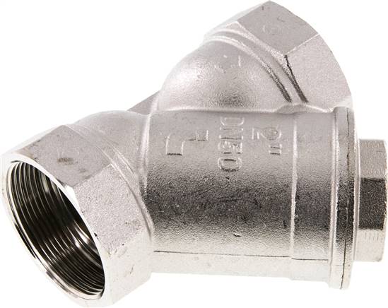 Schmutzfänger G 2", -0,99 bis 20bar, Messing vernickelt