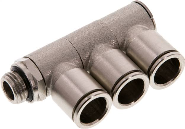 Steck-Mehrfachverteiler, 3-fach G 1/4"-12mm, IQS-MSV (Standard)