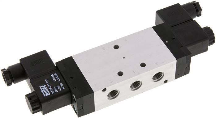 5/2-Wege Magnetimpulsventil, G 1/4", 115 V AC, 2,5 - 10 bar