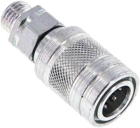 Steckkupplung ISO7241-1A, Muffe Baugr.1, 8 L (M14x1,5)