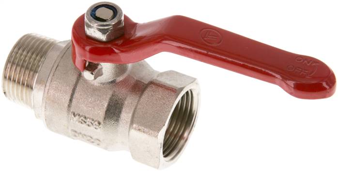 Messing-Kugelhahn, Eco-Line, R 3/4" / Rp 3/4", 0 bis 25bar -Eco-Line