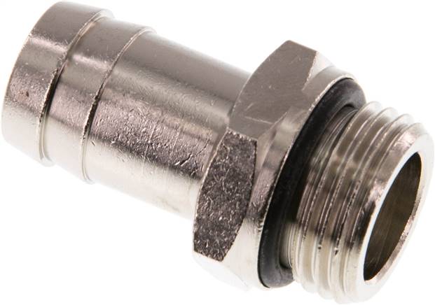 Gewindetülle mit O-Ring G 1/2"-16 (5/8")mm, Messing vernickelt