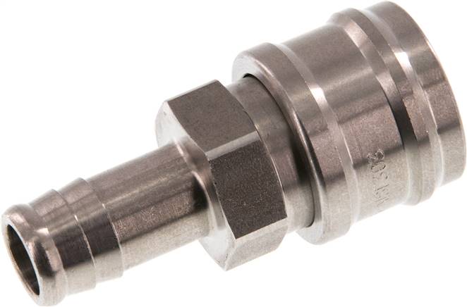 Schnellkupplung (NW7,2) 13 (1/2")mm Schlauch, Edelstahl