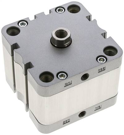 ISO 21287-Zylinder, doppeltw., Kolben 80mm, Hub 20mm, Kolbenstange mit IG