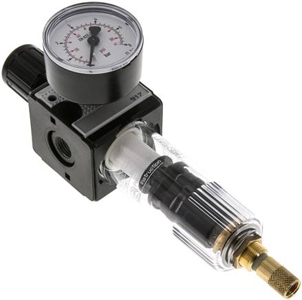 MULTIFIX Filterregler, G 1/4", 0,1 - 3bar, Baureihe 1, Kondensatablass automatisch