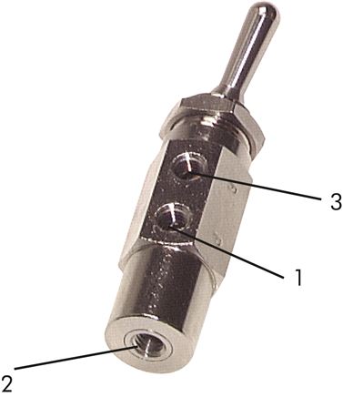 Kipphebelventil 3/2-Wege, M 5 (IG)