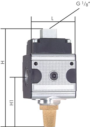 MULTIFIX 3/2-Wege Pneumatikventil, G 1/4", Multifix 0