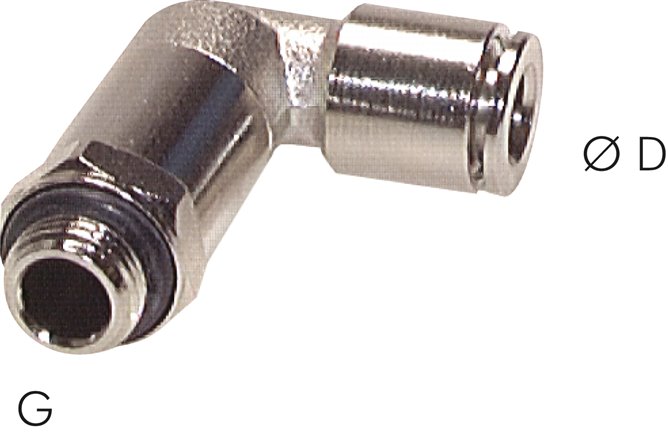 Winkel-Steckanschluss, lang G 1/8"-4mm, Baureihe C