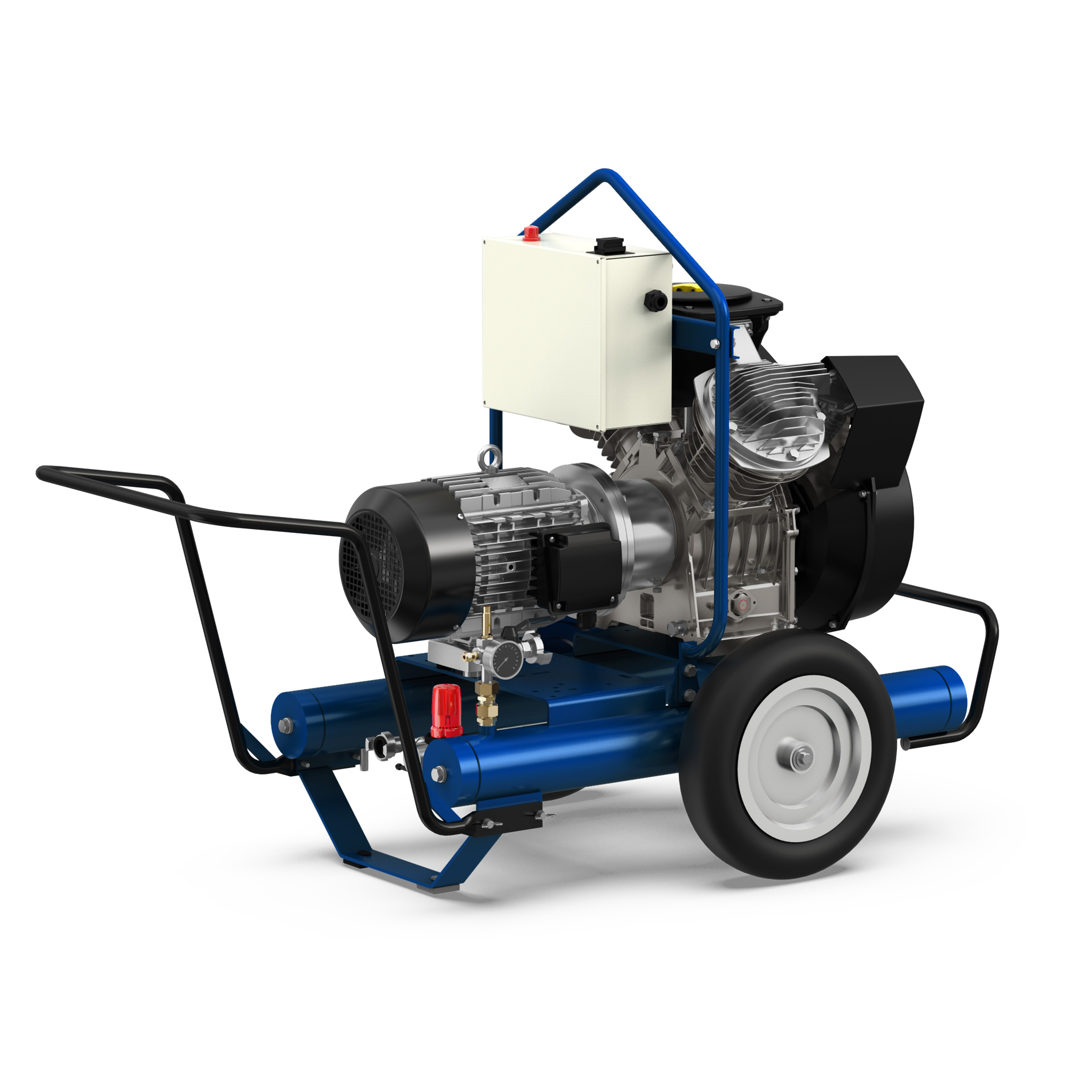 AGRE Industrie-Kolbenkompressor Typ BAU BOSS 7000 D 2.0 fahrbar, 4116002225