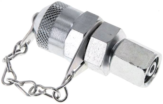 Messanschluss M16x2, 6 L-Dichtkegel, Stahl verzinkt