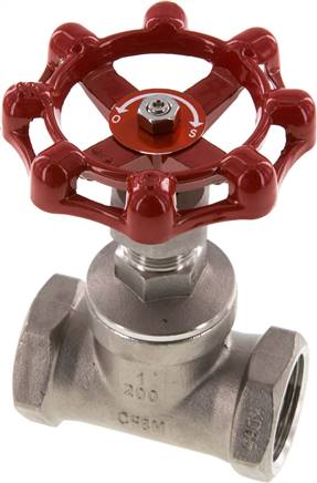 Muffen-Absperrventil, Edelstahl, G 1", PN 14, Eco-Line