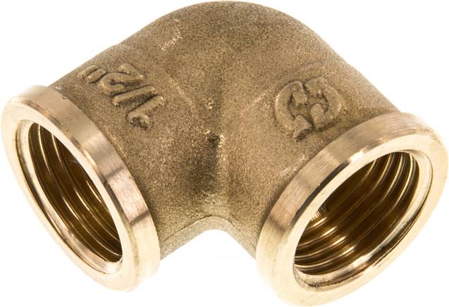 90°-Winkel G 1/2" (IG), Messing
