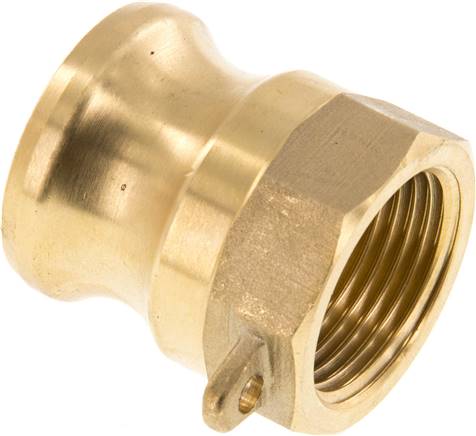Kamlock-Stecker (A) Rp 3/4"(IG), Messing